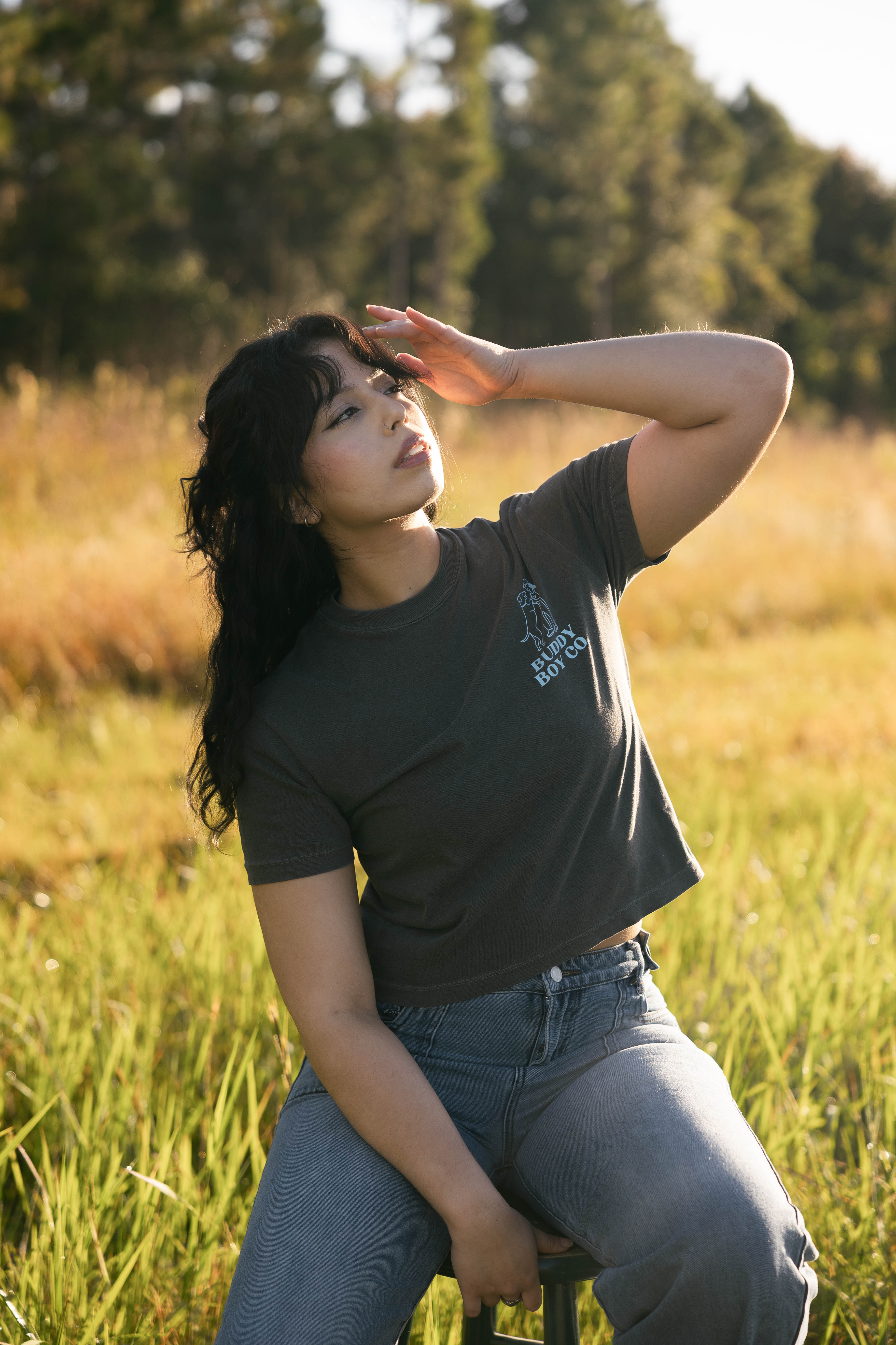 The Buddy Tee in gray