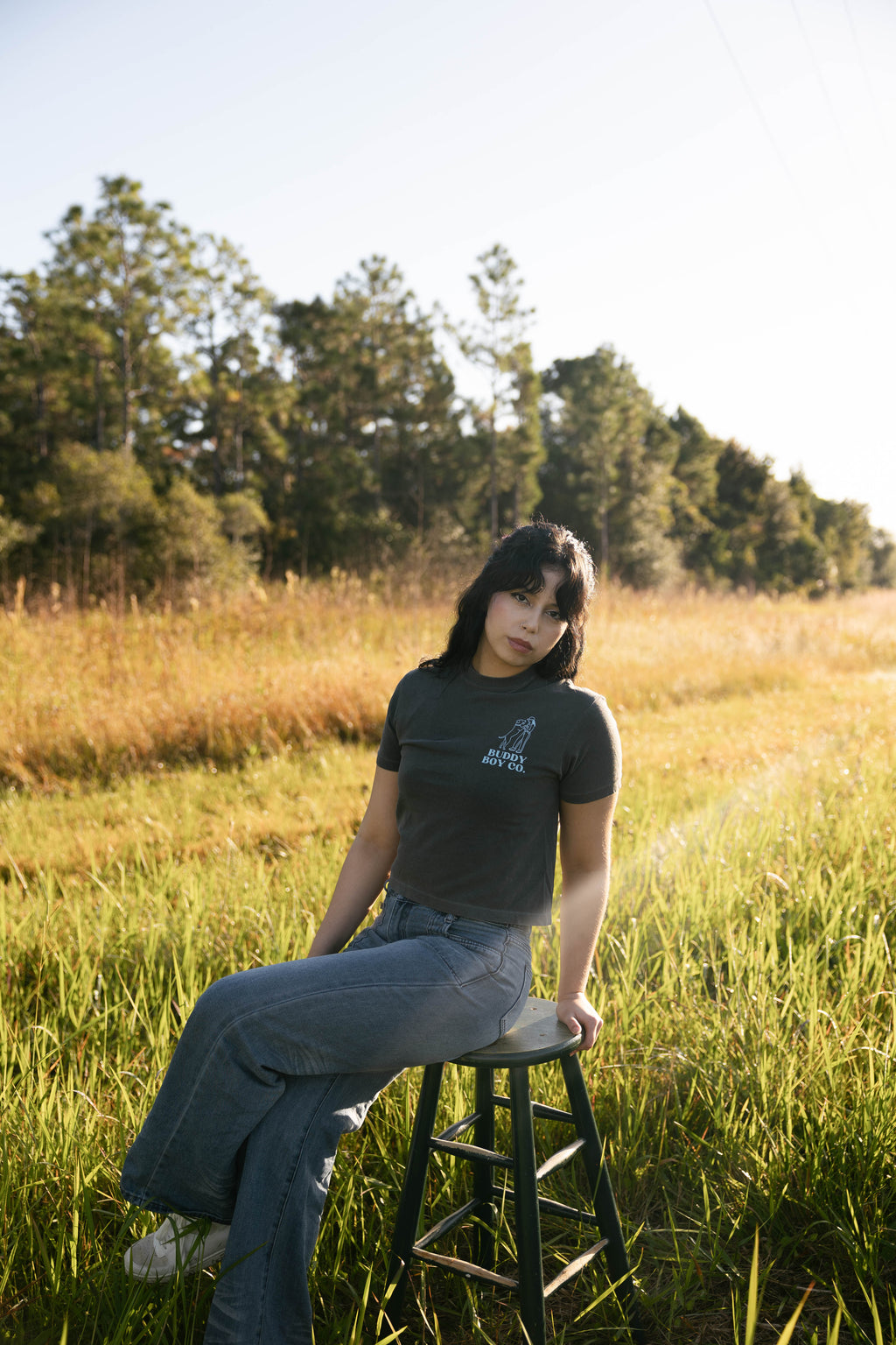 The Buddy Tee in gray
